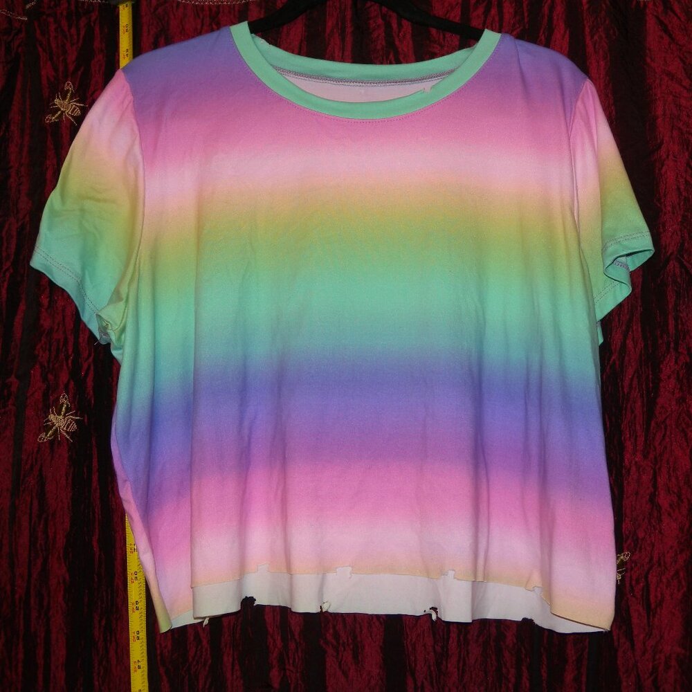 Tie dye ice cream short sleeve shirt